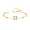Silver Zircon Gold 26 Letter Bracelets For Woman Simple Jewelry Wedding Party GiftS Jewelry A - Image 7
