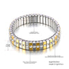 316L Stainless Steel CZ Crystal Elasticity Chain Bracelets For Women Gold Plated Jewelry - Image 11