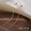 Simple Style Box Chain Tassel Drop Earrings For Women Long Dangle Earring Piercing Line Accessories Thin Mini Ear Jewelry - Image 8
