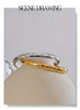 Interlocking Loop Bracelet with Cubic Zirconia Accents in Gold Tone or Silver Tone - Image 14