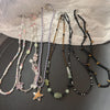 Stone Black Beads Choker Necklace For Men Stainless Steel Bead Hip Hop Neck Chain Men Jewelry Accessoriees - Image 1