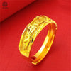 Sand Gold Adjustable Ring Matte Wide Band Openable Fade Resistant Unisex Couple Jewelry Minimalist Gift - Image 34