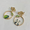 32 Style Colorful Enamel Cartoon Cute Rabbit Fox Ear Clips Funny Cat Bear Long Clip on Earrings Without Piercing for Women Girls - Image 25