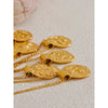 Exclusive 12 Constellation Pendant Necklace Stainless Steel Hammered Vintage Golden Plated Jewelry - Image 6