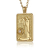 22 Style Classic Tarot Card Pendant Necklace Double Sided Zircon Tarot Necklace Major Arcana Empress Sun Star Sign Women Jewelry - Image 28
