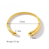 Punk Gold Color Bangles for Women Men Stainless Steel Metal Bracelets Bohemian Jewelry Accessories Gift - Image 15