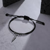 Casual Handmade Braided String Rope Chain Anklets for Men,Stylish Feather Beads Charm Ankle Bracelet,Beach Barefoot Gift Jewelry - Image 6