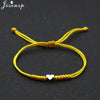 Multicolor Rope Lucky Heart Bracelets Women Men Charm Woven Handmade Bangles Braided Adjustable Buddhism Jewelry - Image 7
