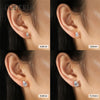 Pear Cut Earrings for Women Gold Plated Jewelry Silver Ear Studs - Image 5