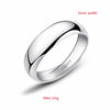 Buyee Silver Couples Ring Elegant Can Engrave Name Date Open Ring for Women Men Classic Jewelry Circle - Image 7