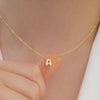 Tiny Gold Color Bubble Balloon Initial Letters Charms Chocker Necklaces for Women Single Alphabet Chains Personalized Jewelry - Image 5