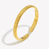 Women's Geometric Round Beads Pattern Open Size Thin Rings Stainless Steel Unique Design Stackable Finger Jewelry - Image 3