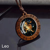 12 Zodiac Signs Rope Chain Necklace Aries Taurus Gemini Cancer Leo Virgo Libra Scorpio Constellation Necklace Wooden Pendant - Image 2