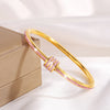 Buling Pink Crystal Zirconia Stainless Steel Bracelet for Women Versatile Stackable Jewelry Bangle Gift - Image 10