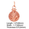 Retro Hollow Without Ball Harmony Ball Chime Bola Necklace Pendant For Pregnancy Copper Gold Plated Wishing Ball - Image 7