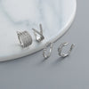 Silver Color Zircon Ear Cuff Ear Clip for Women No Pierced Cross Geometric Earcuff Wrap Rhinestone Earcuff Clips Jewelry - Image 3