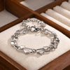 Distinctive Elliptical Bracelet for Women,Hand-made Chain Stainless Steel Bracelets, Jewelry Gift - Image 10