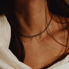 2 mm Stone Bead Necklace with 40 cm Chain and Multiple Color Options - Image 43