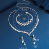 Rhinestone V Necklace and Drop Earrings Bridal Jewelry Set with Optional Bracelet - Image 17