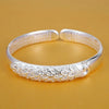 Stainless Steel Teardrop Shaped Bangle For Women Simple Chunky Gold Silver Color Adjustable Cuff Open Bracelet Jewelry - Image 8