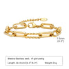 Chunky Stainless Steel Link Chain Bracelet in Gold-Tone - Image 16