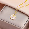 Sweet Sexy Zircon Crystal Series Pendant Necklaces For Women Female Stainless Steel Neck Chain Jewelry Girls Party Gift - Image 18
