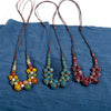 Colorful Handmade Ceramic Bead Necklace Adjustable Boho - Image 6