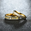 Forever Love Stainless Steel Couple Ring with Heart Detail - Image 12