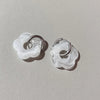 Multicolor Transparent Acrylic Resin Marbling Flower Drop Earrings for Women Gold Color Ear Buckle Jewelry - Image 15