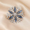 Christmas Blue Rhinestone Snowflake Brooches for Women Lapel Pins Multi-color Available Casual Party Accessories Gifts - Image 3