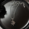 Creative Sun Flame Pendant Necklace Punk Hip Hop Retro Hipster Men's Hollowed Out Stainless Steel Necklace Jewelry Gift - Image 5
