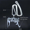Punk Broken Stainless Steel Spiked Choker Necklace Women/Men Silver Color Pendants Necklaces Jewelry Lettre N3430S03 - Image 6