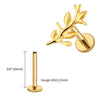 Titanium 16G Tulip Flower Cartilage Earring Dainty Leaf Climber Labret Helix Tragus Conch Stud Piercing - Image 8