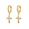 Crmya Cute Cubic Zirconia CZ Gold Silver Plated Hoop Drop Earrings For Women Dangle Earring Jewelry - Image 47