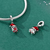 Silver Charm Christmas Santa Claus Reindeer Snowman Winter Bead Pendant Fit Bracelet Bangle Jewelry - Image 5