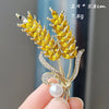 Crystal Ear of Wheat Brooches For Women Men Beautiful Rhinestone Plant Brooch Pin Casual Party Accessories Jewelry Gift - Image 7