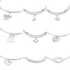 Cute Elegant Stainless Steel Anklet for Women Silver Color Planet Star Heart Turtle Octopus Charm Summer Sandals Jewelry - Image 1