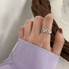 Silver Open Retro Ring For Women Geometric Punk Asymmetric Jewelry Gift - Image 23