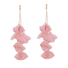 Large Yarn FLower Petal Earrings For Women Long Drop Jewelry Aesthetic Summer Accessories Party - Image 16