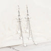Charming Silver/Gold/Rose Tassel Star Earrings, Women's Wedding Party Jewelry - Image 6