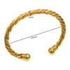 Stainless Steel Wire Braided Bangle for Women Men Spring Link Wrap Open Adjustable Ball Bracelet Jewelry - Image 6
