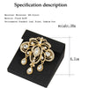 Sunspicems Morocco Crystal Brooches For Women Gold Color Caftan Brooch Pins Flower Algeria Bride Wedding Jewelry Dubai - Image 6