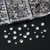 12 Grids Silvery Flat Bottom Rhinestone Nail Charms Shiny Crystal Diamond Sequins for Nails Suitable for Wedding Party Decor - Image 5