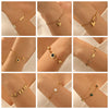 316L Stainless Steel Golden Heart Geometry Zircon Minimalist Series Bracelet Lady Wrist Chain Jewelry - Image 5