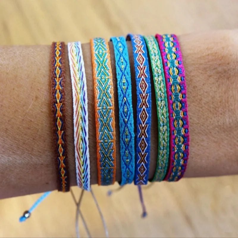 Handwoven Bracelet Colombia Cloth Braided Wristband Bracelets for Women Men Gift Hippie Boho Friendship Jewelry - Image 1
