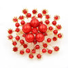Wuli&baby Grey Pearl Snowflake Brooches For Women Unisex Big Party Casual Brooch Pins Gifts - Image 5