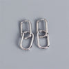 Retro Double Loop Design Drop Earrings Gold Color Geometric Round Hoop Earrings for Women Girls Punk Hip Hop Jewelry - Image 13