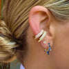 1PC Plated Gold Ear Cuff Earrings Ear Clip for Women Purple/Green/Turquoise No Pierced Earrings Jewel - Image 2