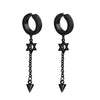 2pcs Stainless Steel Non Pierced Clip On Earrings for Men Women Magnetic Stud Earrings Punk Dangle Huggie Hoop Earrings Set - Image 12