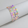 5pcs Noctilucent Colorful Acrylic Anklet Sets For Women Rice Beads Chain Ankle Bracelet Elastic Rope Beach Foot Accessories - Image 2